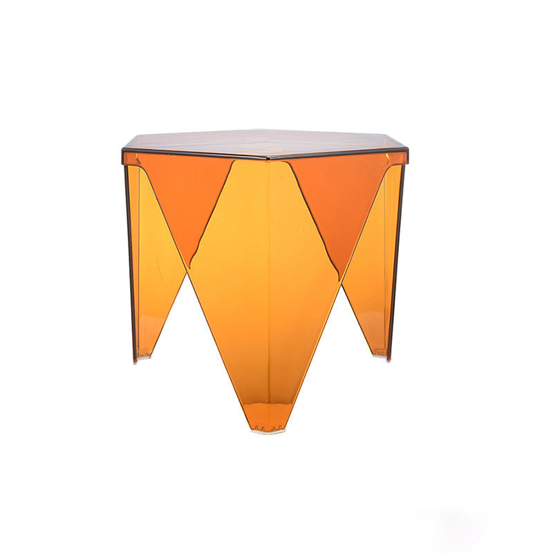 Clear side table