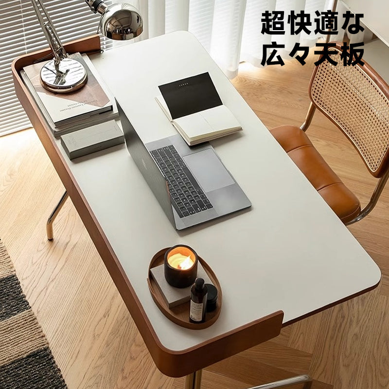 White ash modern desk