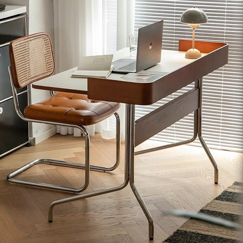 White ash modern desk