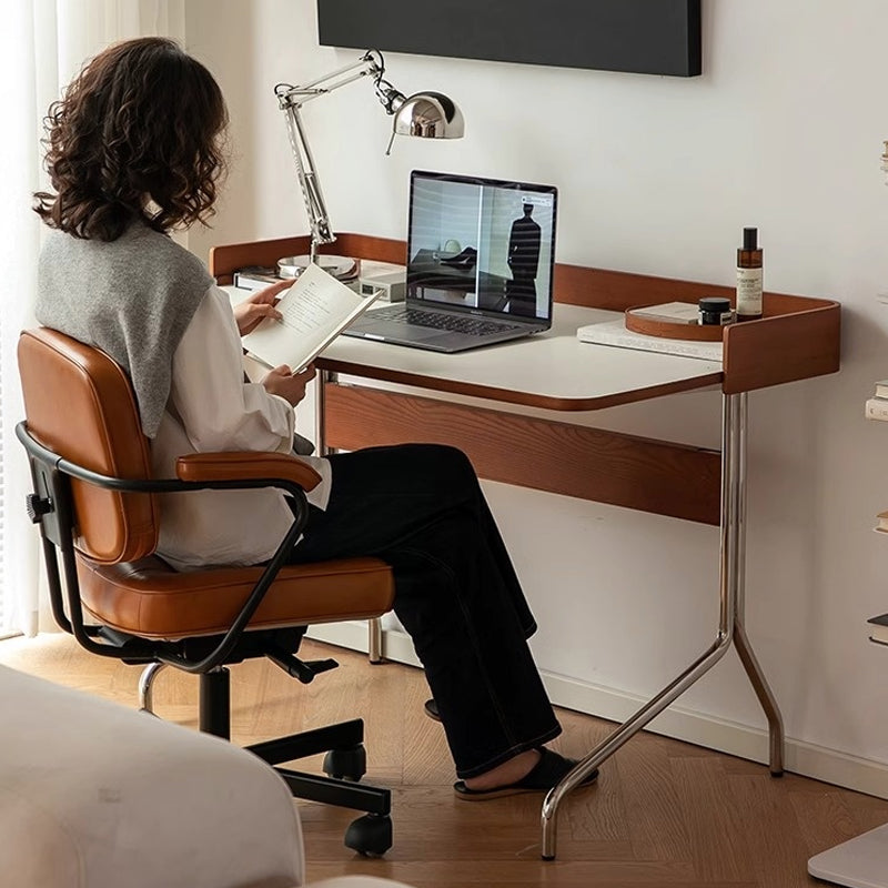 White ash modern desk