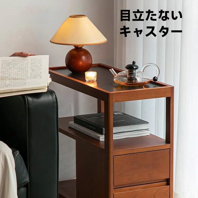 Boxwood ceramic top movable cart