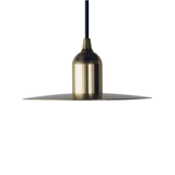 muni Flat Shade Matte Brass E26