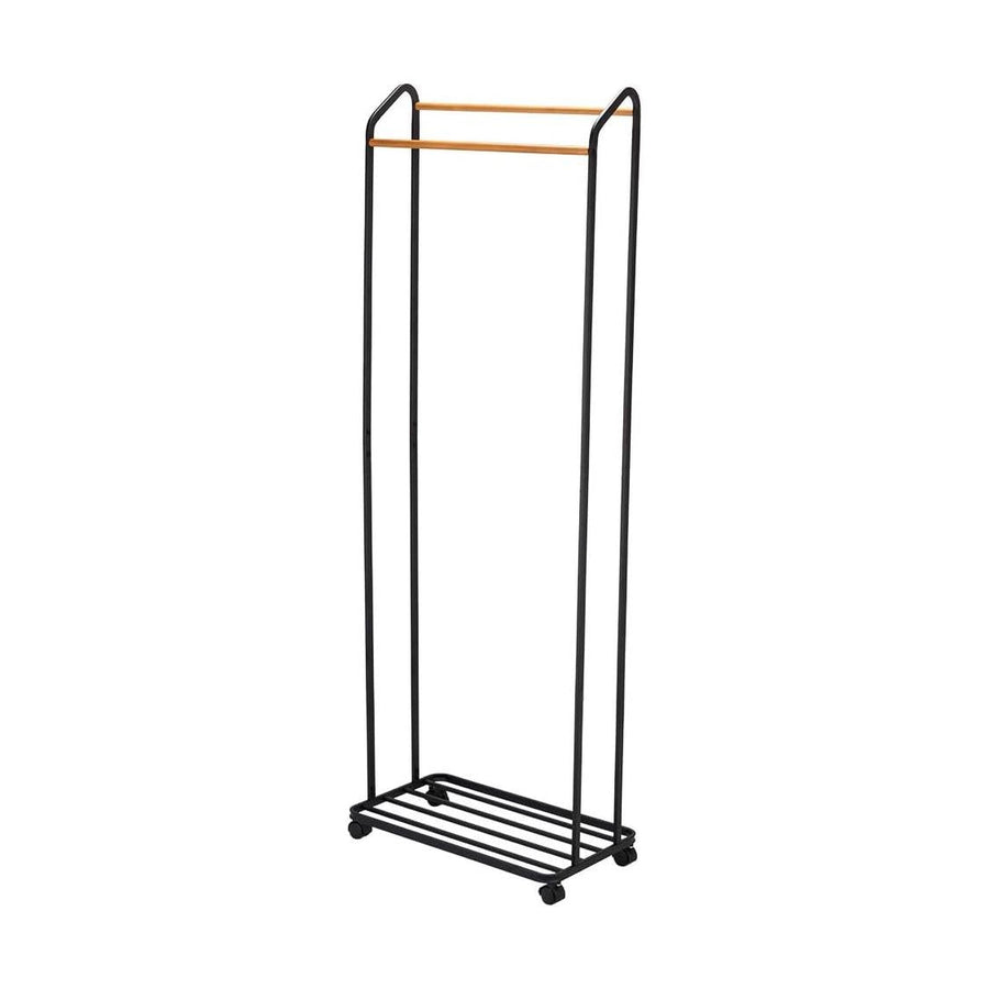 tower hanger rack with casters, black coat hanger