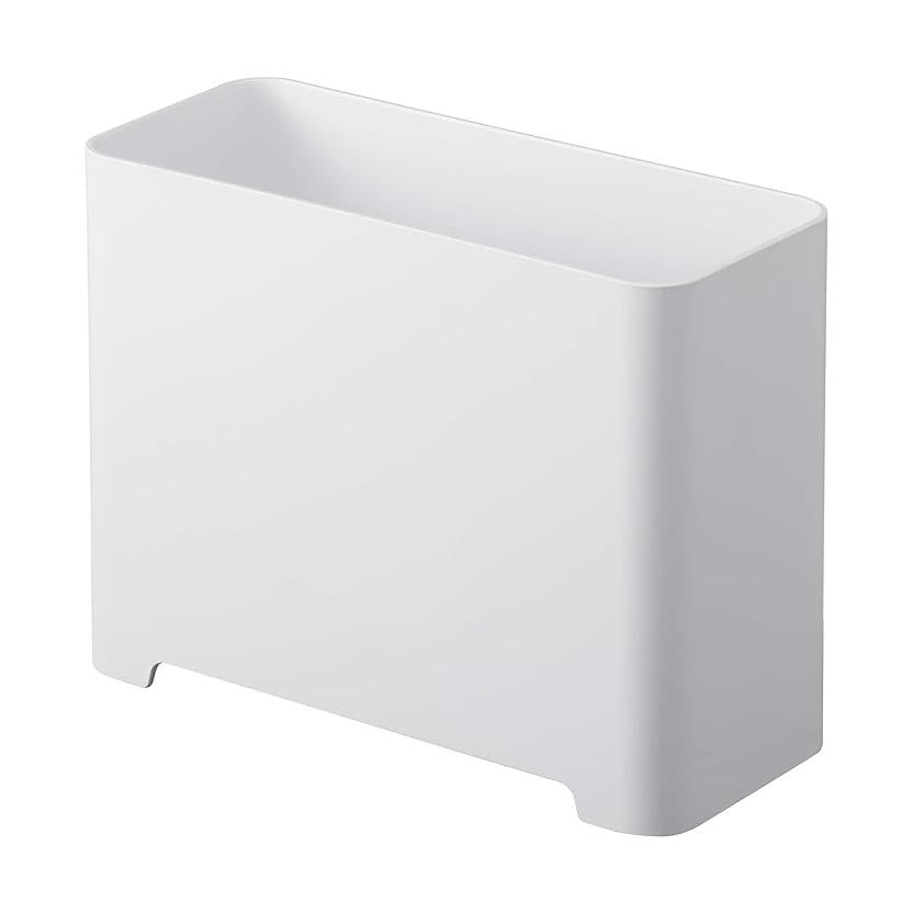 tower magnetic bathroom trash can white with magnet and drainage hole dustbin