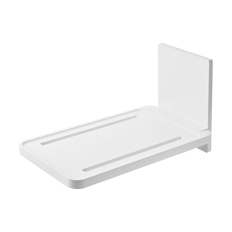 tower magnetic bathroom folding shelf, white, easy to install, space saving