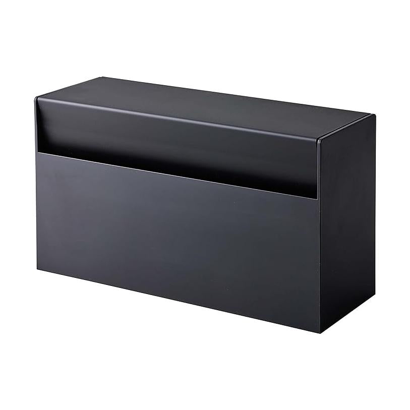 tower magnetic paper holder black paper towel case