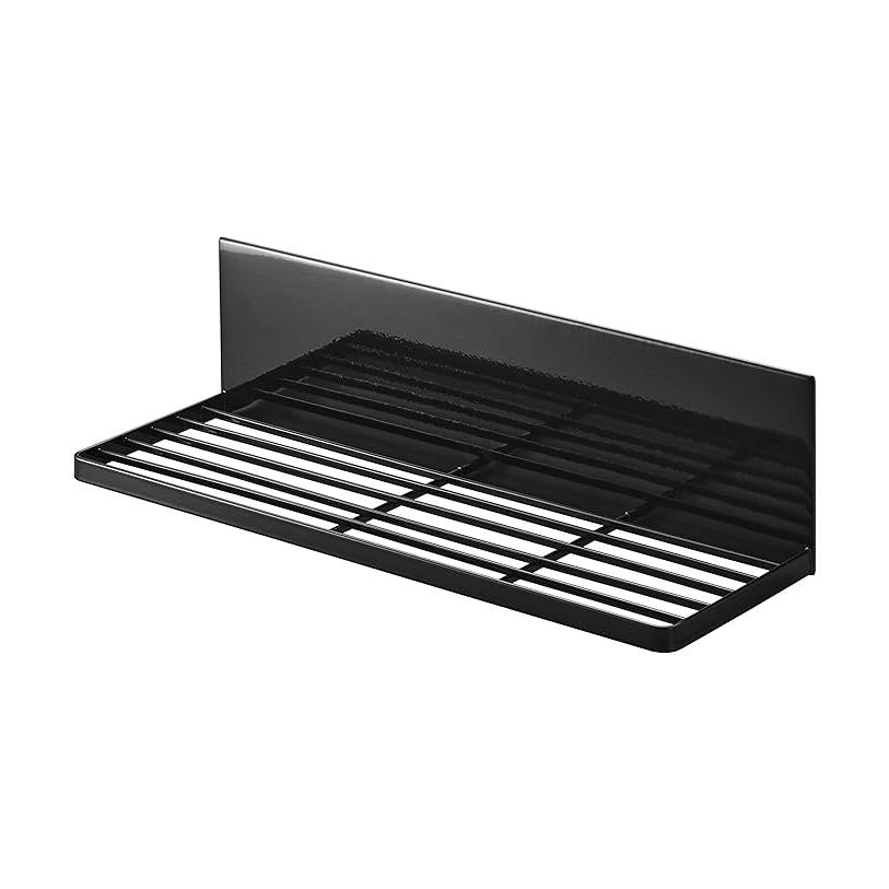 tower Magnetic Dish Drainer Black Dish Drainer Tray Kitchen Shelf Space Saving with Hooks