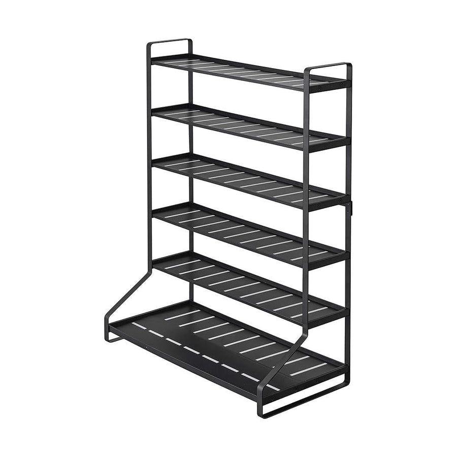 Tower Minicar &amp; Rail Toy Rack Black Collection Stand Double-sided