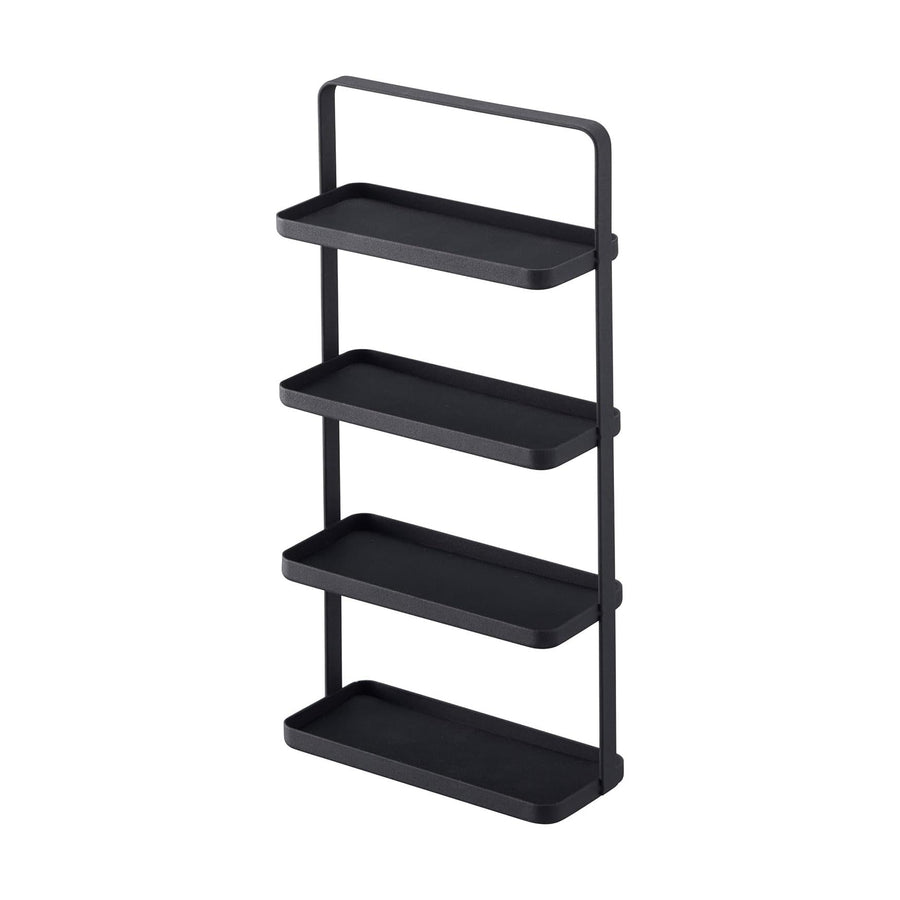 tower Glasses &amp; Accessory Tray, 4 Tiers, Black, Accessory Storage, Small Item Storage