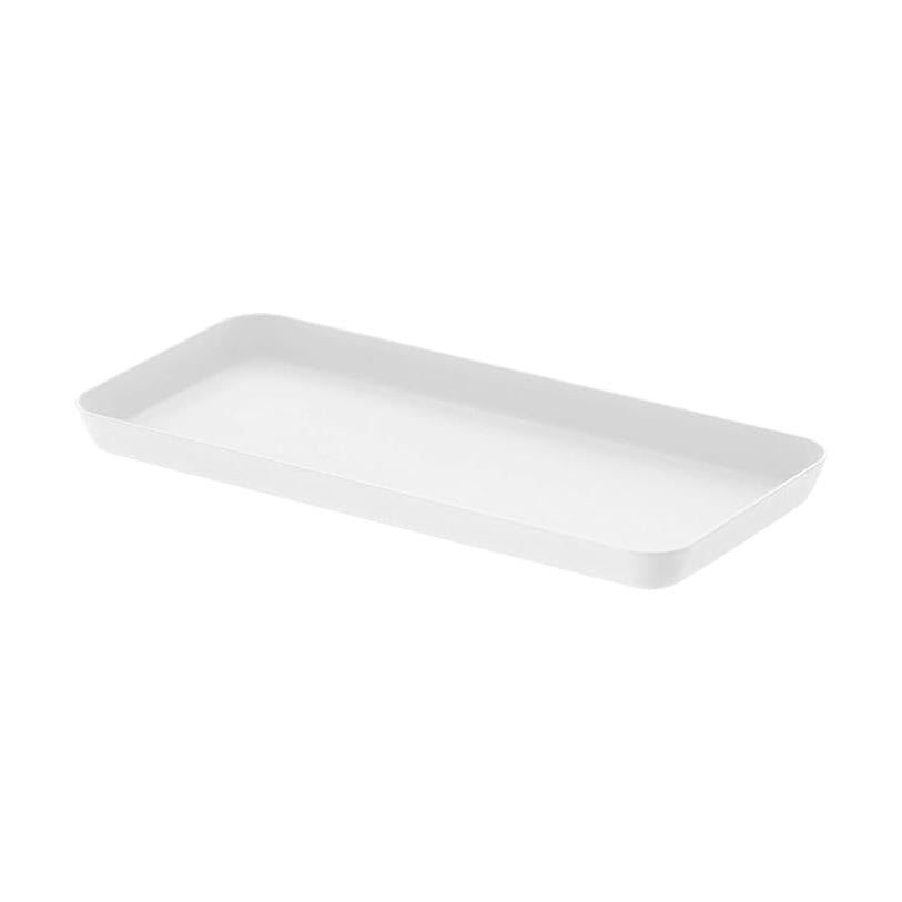 tower metal tray L white bathroom tabletop accessory tray