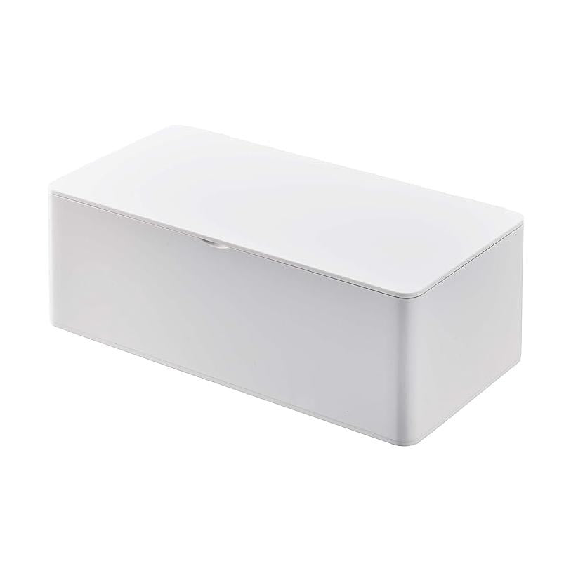 Tower Tissue Case with Lid, Regular Size, White