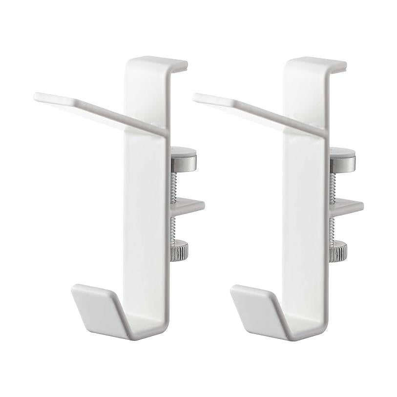 tower Indoor Clothes Drying Hooks, Set of 2, White, Hangs on Lintel, Screw Fixation, Laundry, Clothes Drying