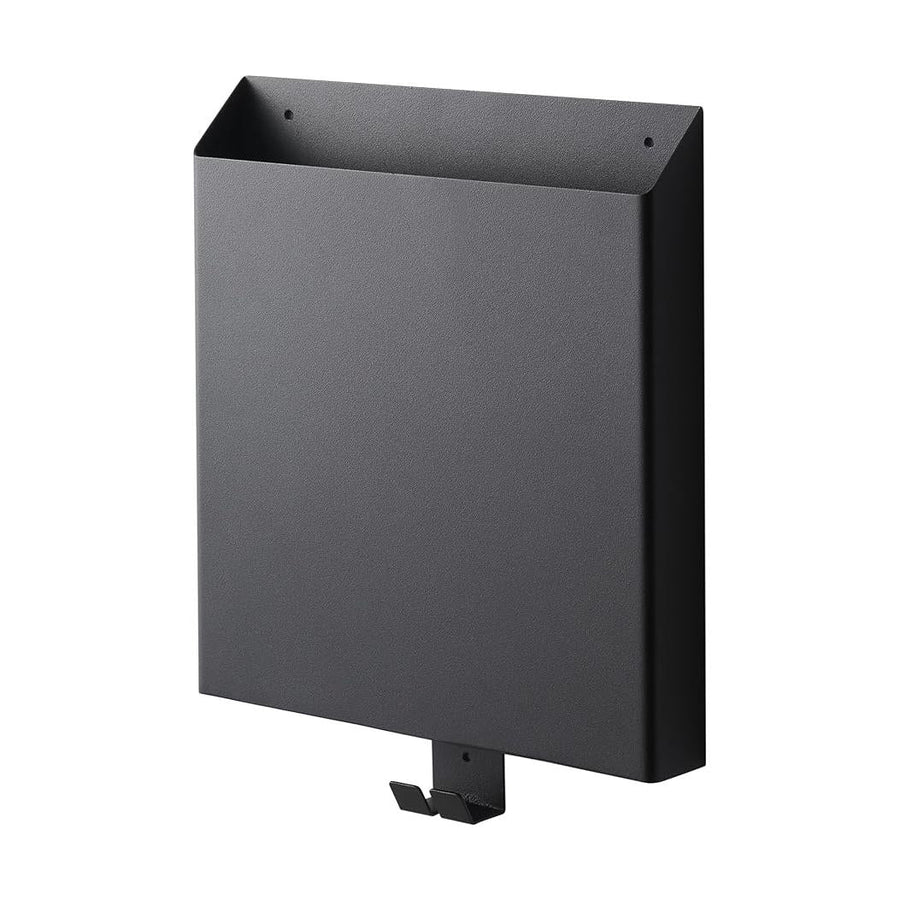 Tower Print Storage Holder for Plasterboard Walls, Black, Wall Storage, Small Item Storage, Print Storage, Hooks Included