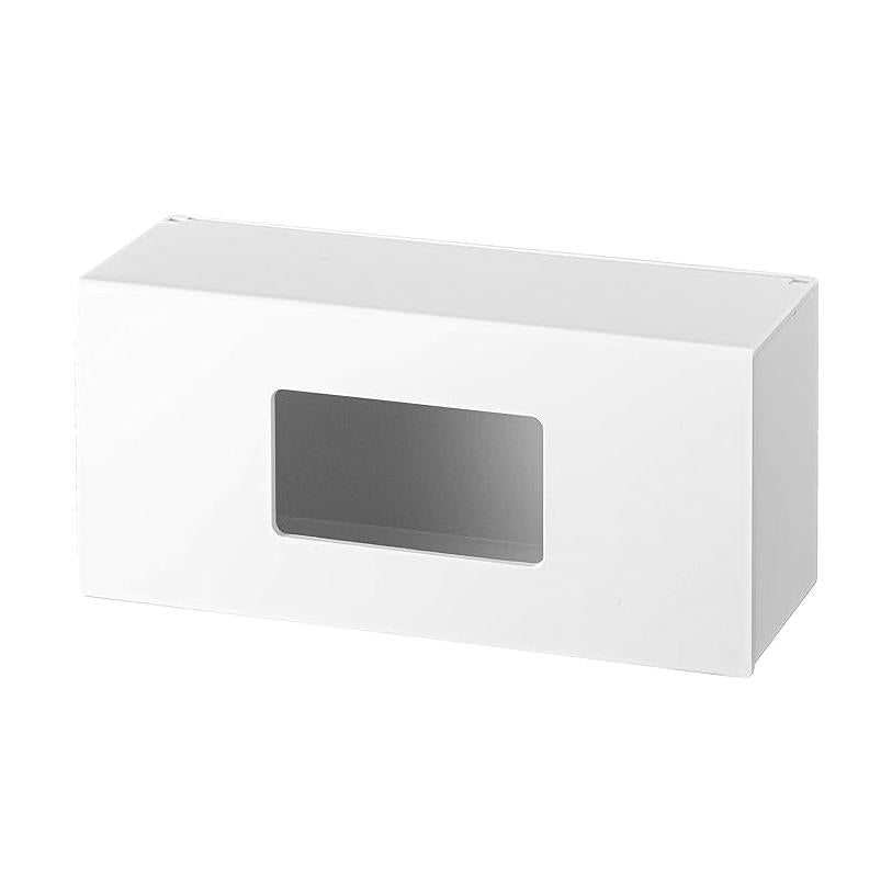 tower front opening magnetic box holder S white large access opening drawer storage easy replacement