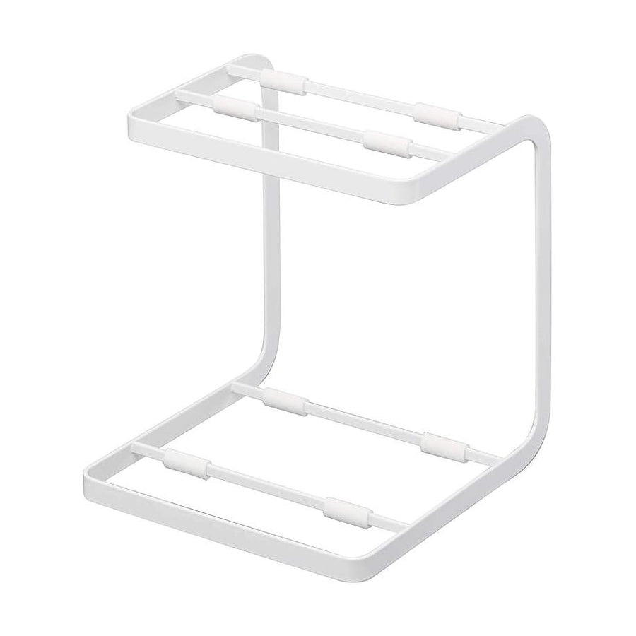 Tower Pot Stand, 2 Tiers, White, Cushioned to Keep Pots from Slipping, Hook Included