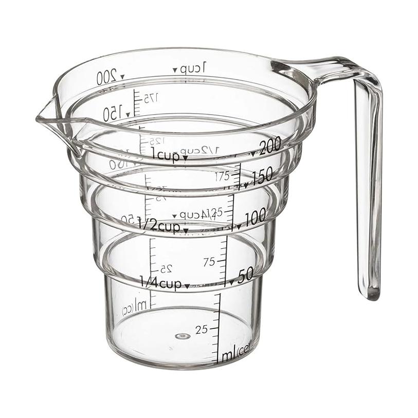 段々計量カップ レイヤー 200ml クリア