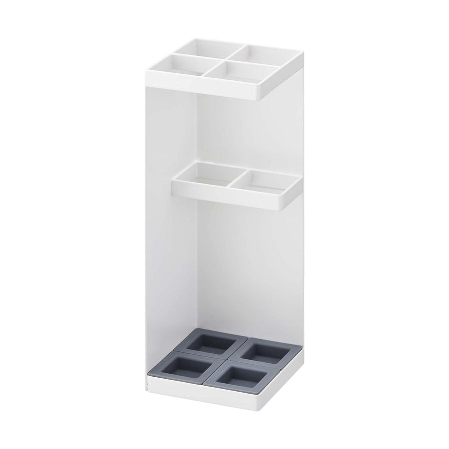 Smart Umbrella Stand, White, Square Umbrella Stand, Can also store folding umbrellas