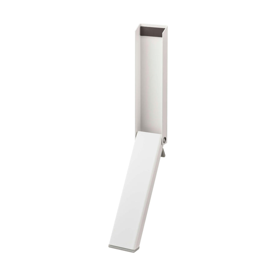 Smart Magnetic Folding Door Stopper, White, Easy Installation for Entrances