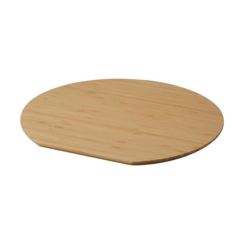 tosca Cutting board, round, white, made of bamboo