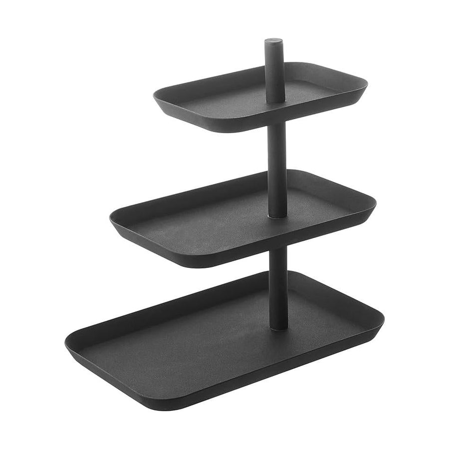 tower accessories 3-tier tray black accessory holder accessory storage