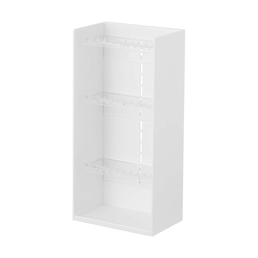 Tower Accessory Storage Case, 4 Tiers, White, Large Capacity, Small Item Storage, Jewelry Case