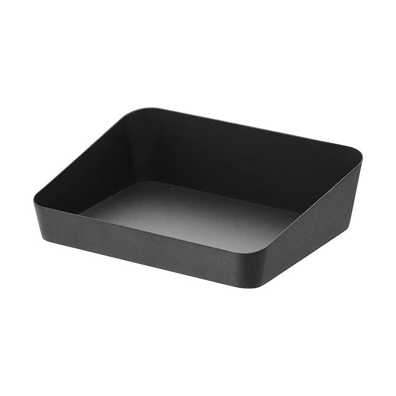 tower amenity box black accessory tray bathroom tabletop