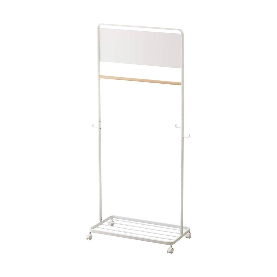 tower Kids Hanger Rack with Panel, White, Easy to see timetable on panel, Kids storage, School preparation, Coat hanger