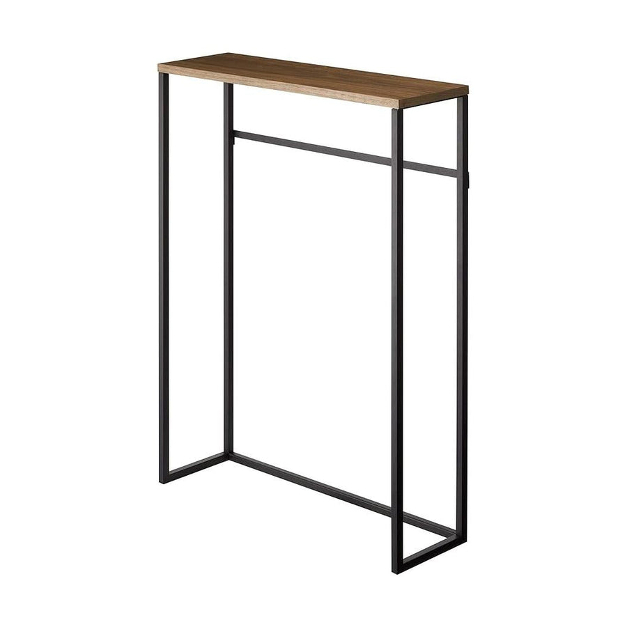 Tower Console Table, Black, Easy to Place, Slim, Display Shelf, Hook Included, Side Table