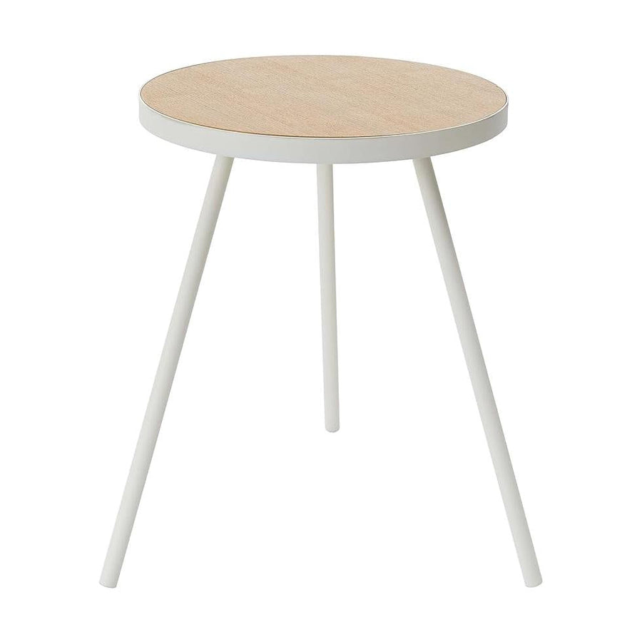 tower side table, round, white, mini table, small item holder