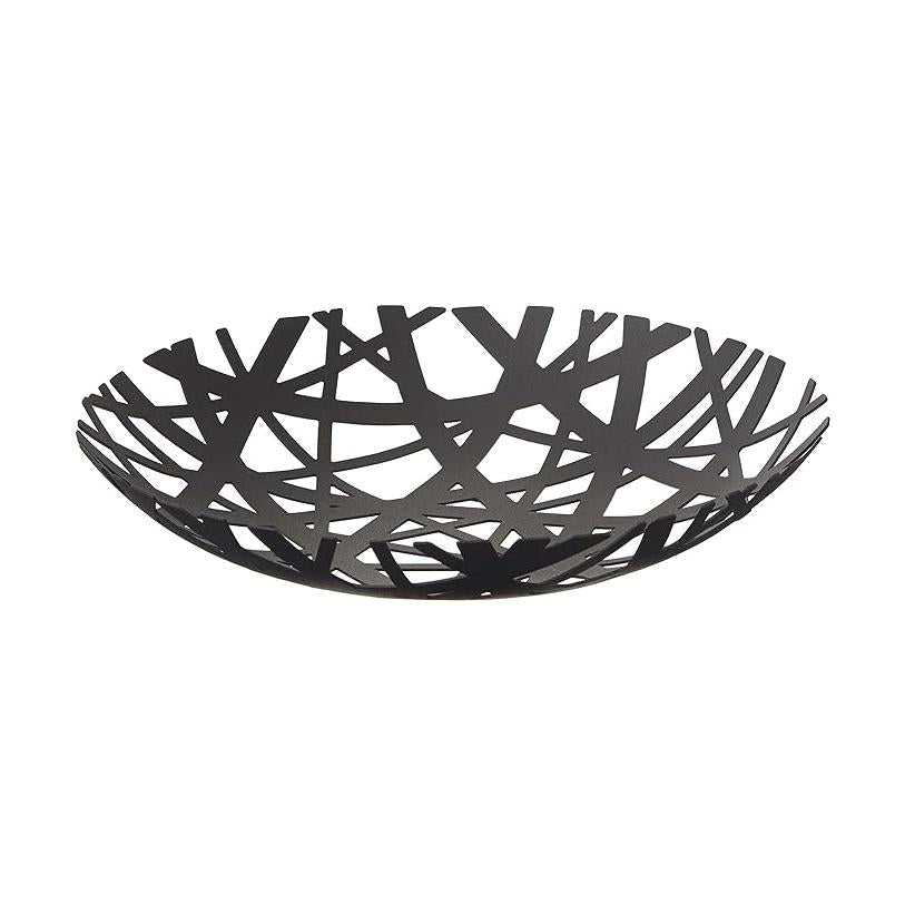 tower steel fruit bowl black candy container fruit fruit basket