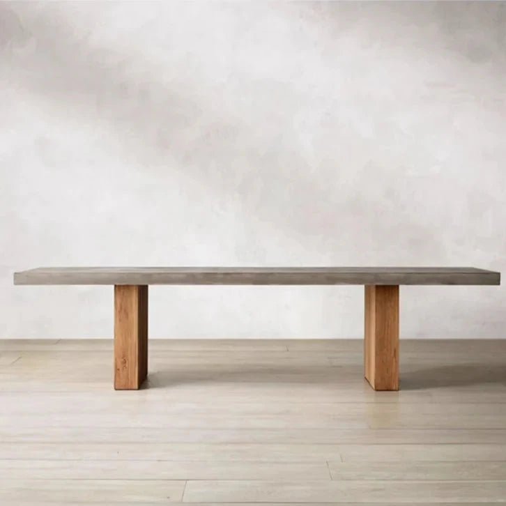 Concrete dining table
