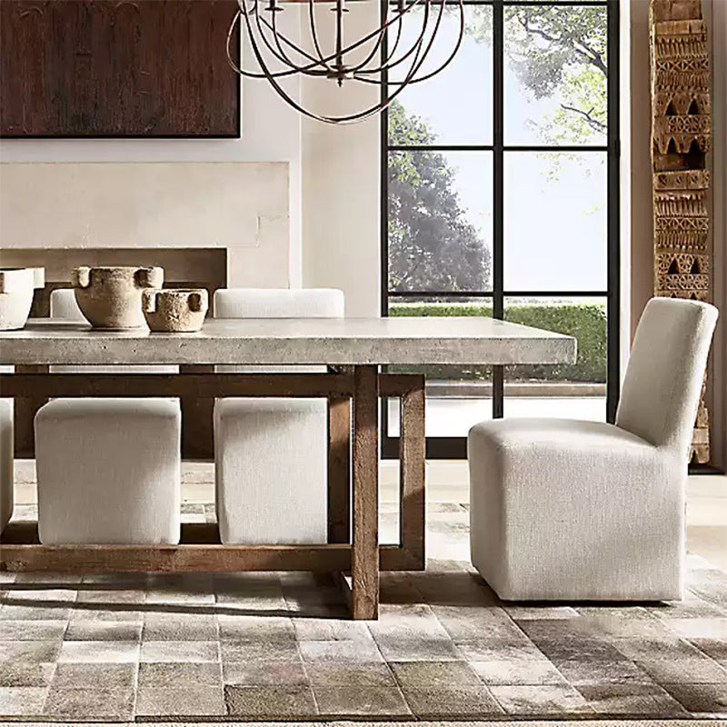 Concrete Long Dining Table