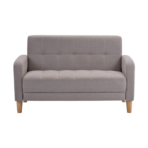 OSJ 2-seater sofa with armrests, natural wood legs, width approx. 110cm