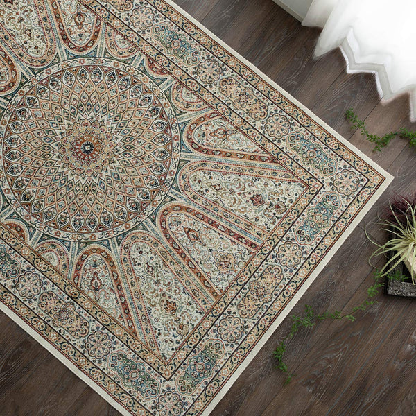 Royal Palace 14514 Persian Design Medallion Pattern Rug Mat