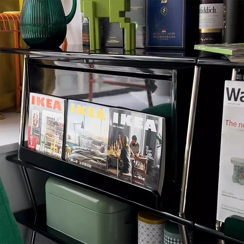 Monotone stainless steel shelf