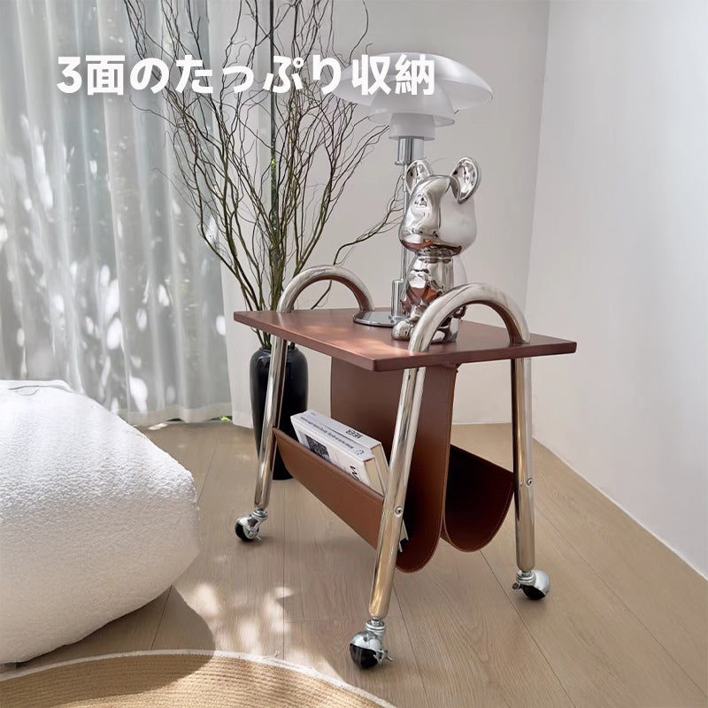 Side storage wagon made of different materials