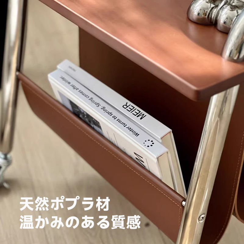 Side storage wagon made of different materials