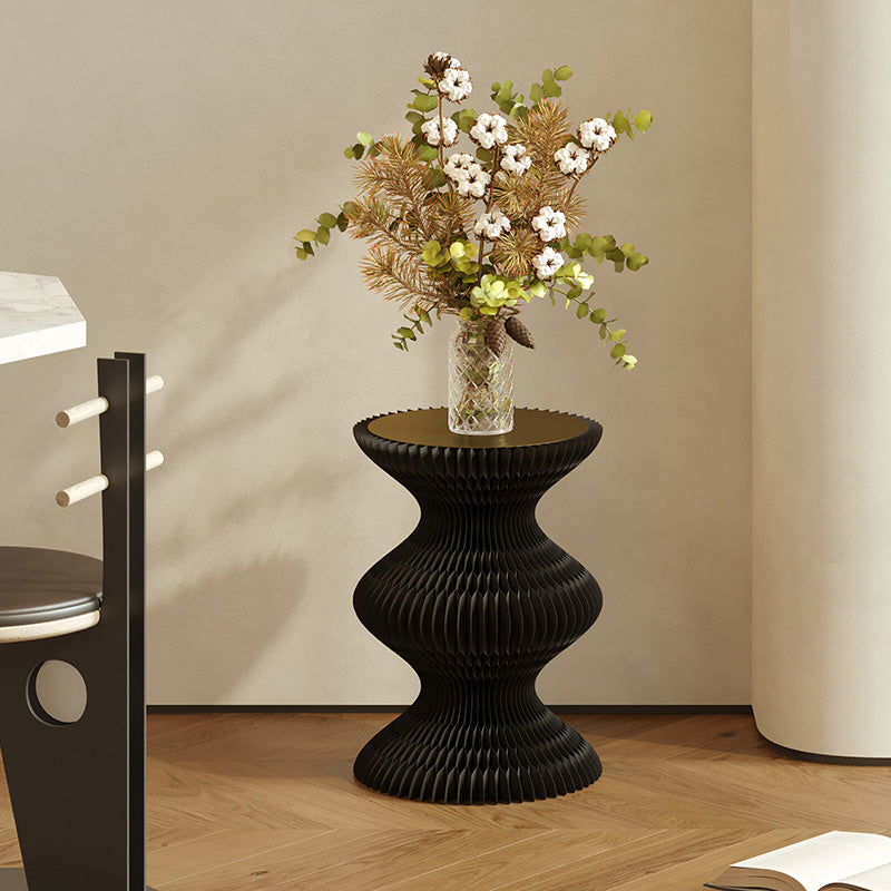 Black Kraft Paper Design Side Table