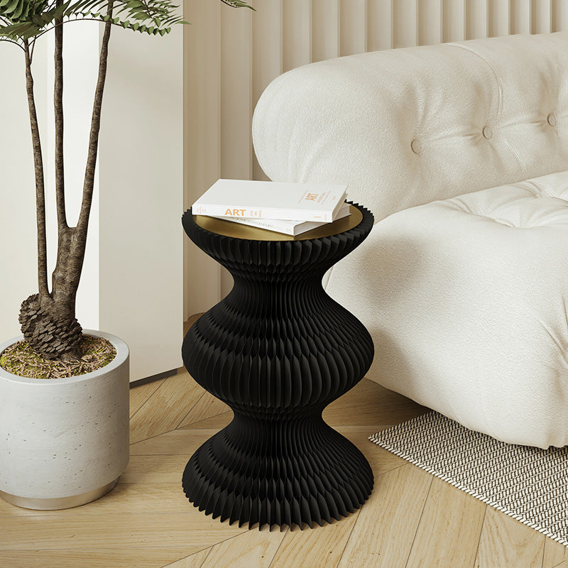 Black Kraft Paper Design Side Table