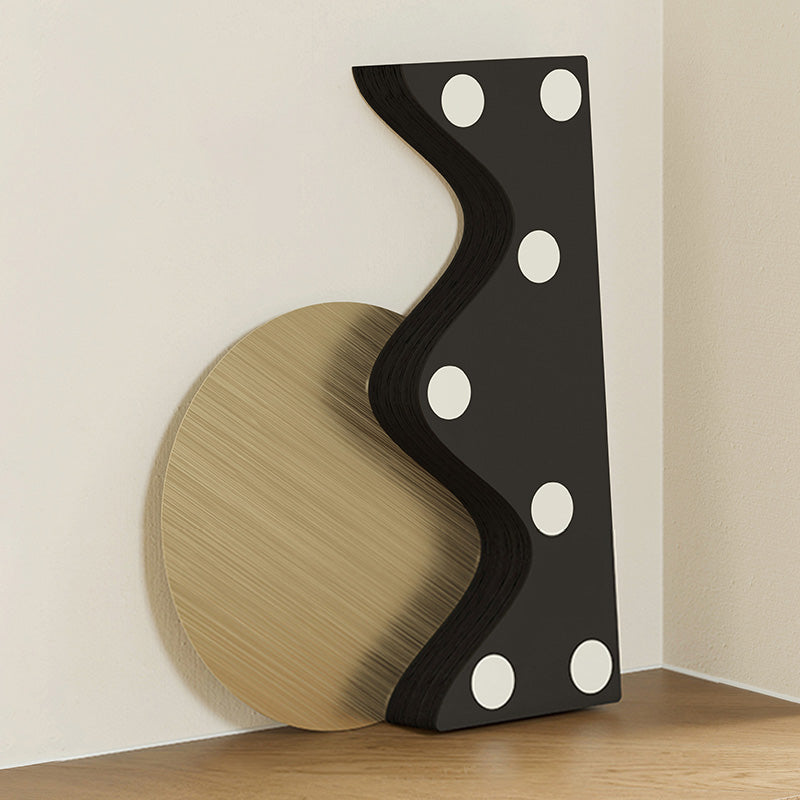Black Kraft Paper Design Side Table