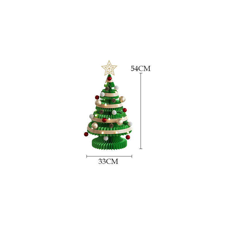 紙製クリスマスツリー