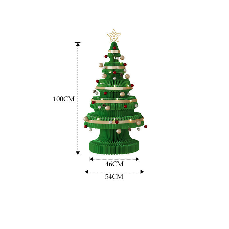 紙製クリスマスツリー