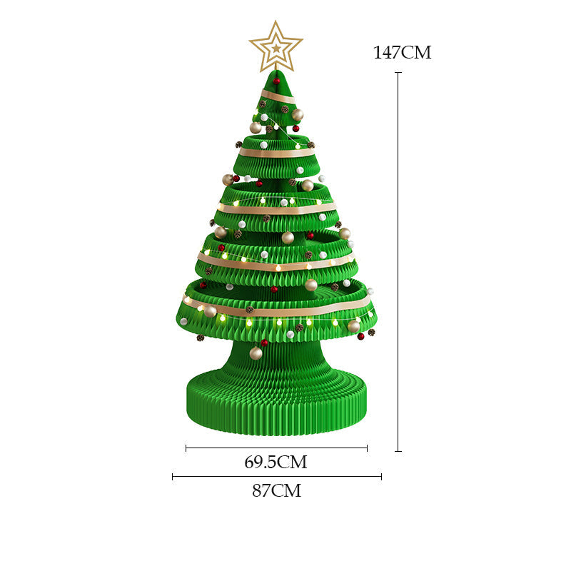 紙製クリスマスツリー