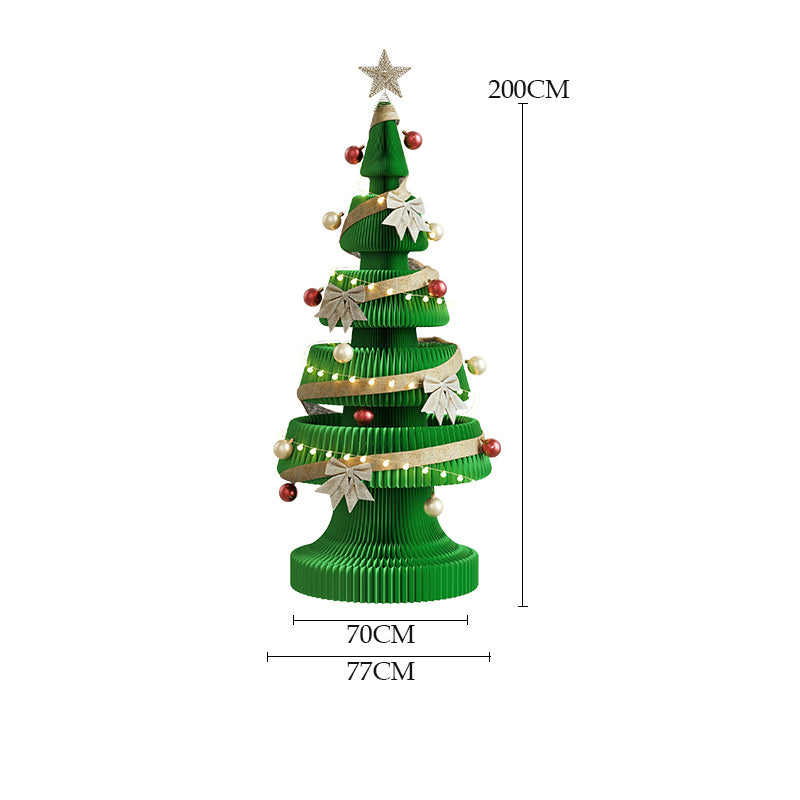 紙製クリスマスツリー