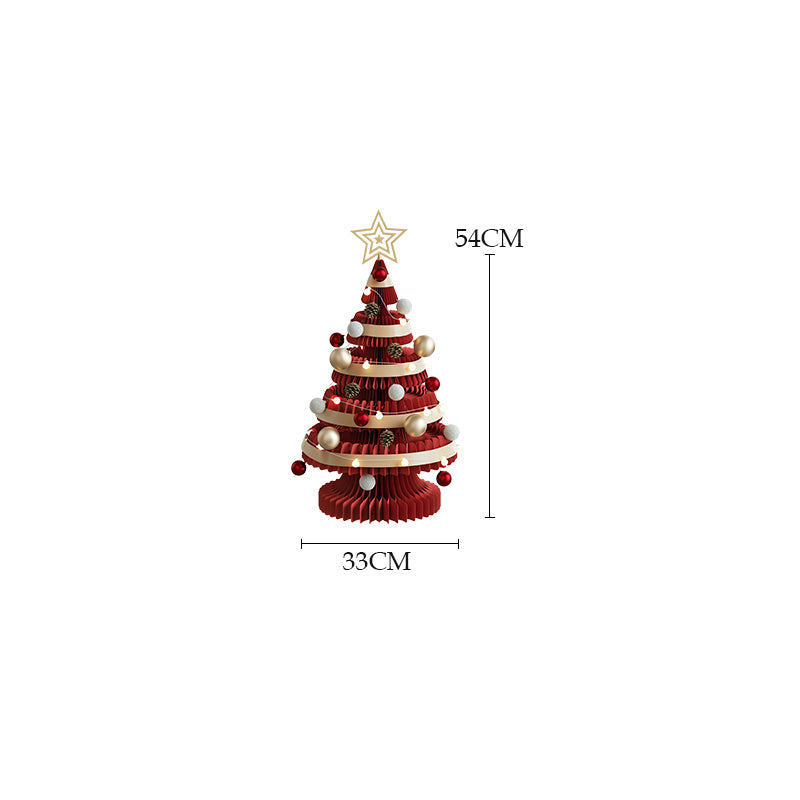 紙製クリスマスツリー