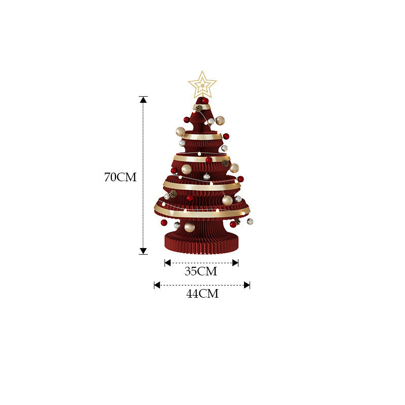 紙製クリスマスツリー