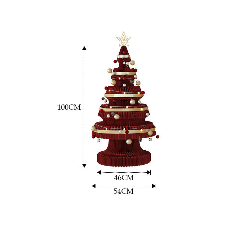 紙製クリスマスツリー