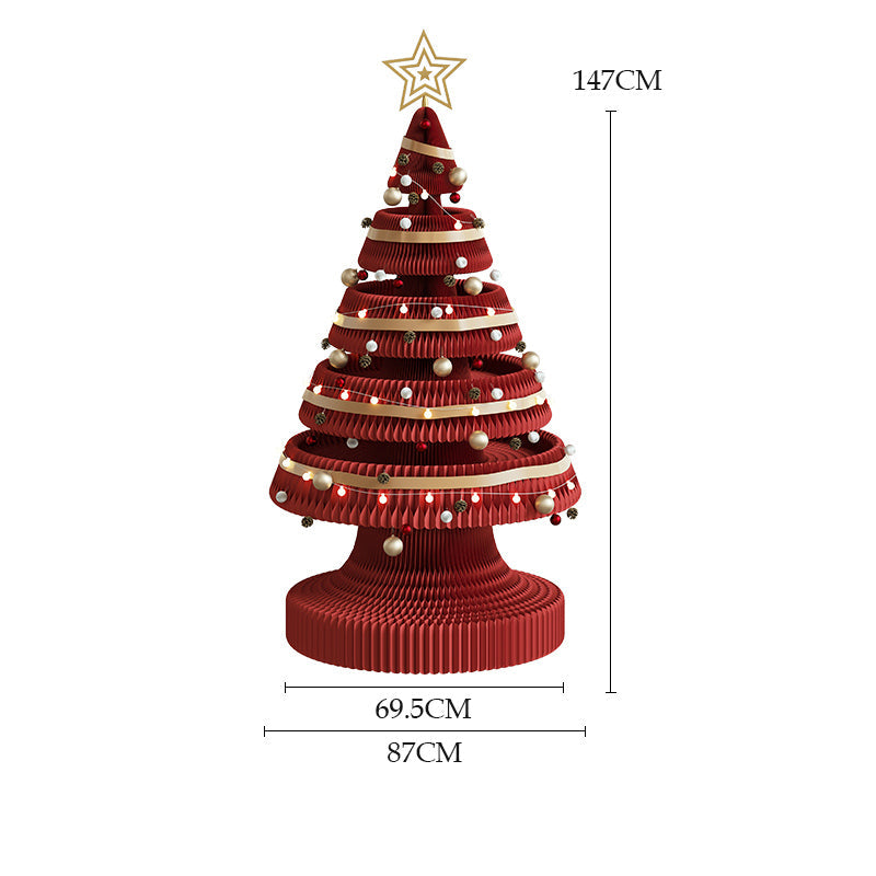 紙製クリスマスツリー