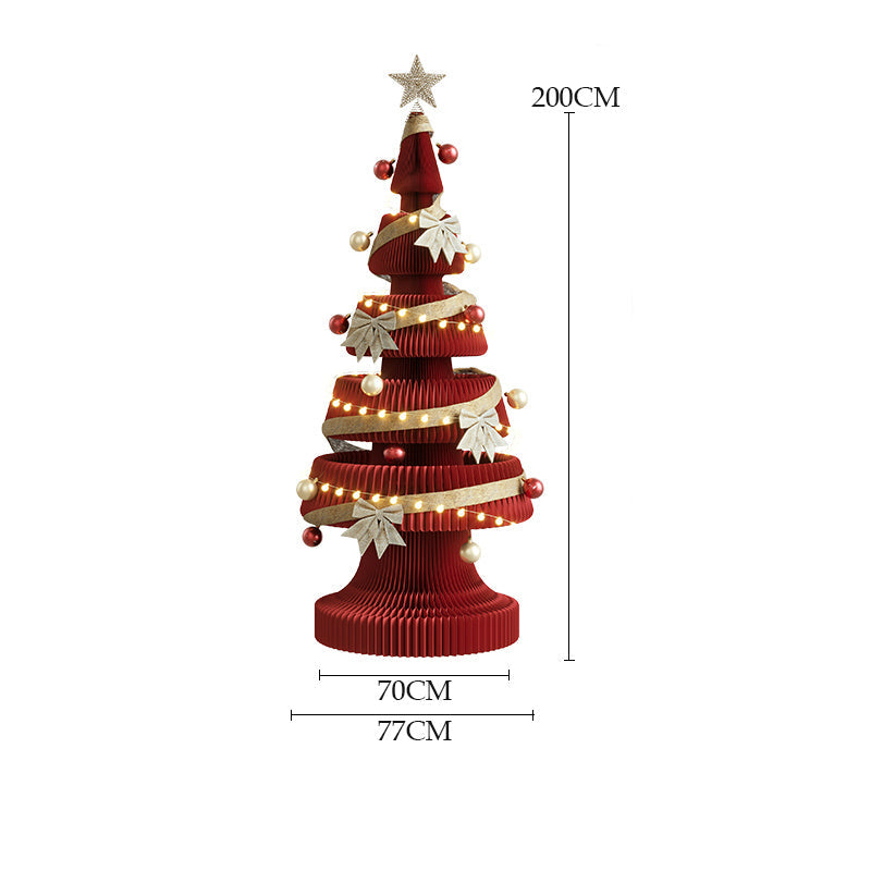紙製クリスマスツリー
