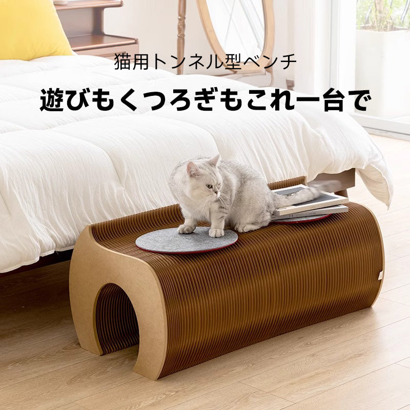 Cat tunnel bench